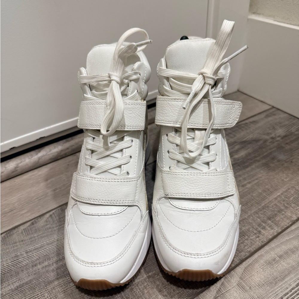 Michael Kors Women's White High-Top Sneakers - 7.5 - Picture 2 of 7